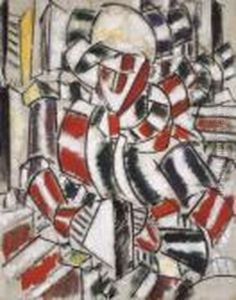 La Femme En Rouge Et Vert by Fernand Leger