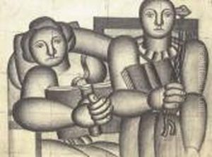 La Lecture by Fernand Leger
