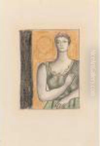 Etude Pour Le Portrait De Madame Chester Dale by Fernand Leger
