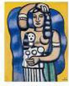 Jeune Fille Tenant Une Poupee by Fernand Leger