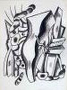 Composition 1933 by Fernand Leger
