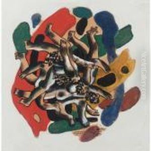 Etude, Les Plongeurs by Fernand Leger