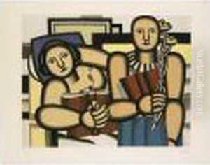 L'ouvrier (saphire 108) by Fernand Leger