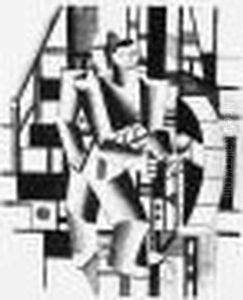 Composition Aux Deux Personnages (saphire 2) by Fernand Leger