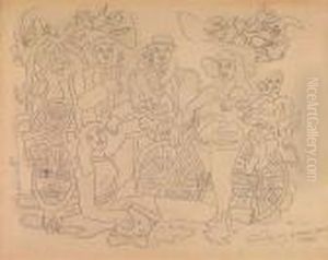 Hommage A Louis David by Fernand Leger