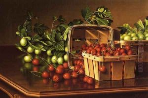 Still Life with Cherries and Gooseberries by Levi Wells Prentice
