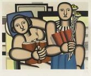 La Lecture<</b> by Fernand Leger