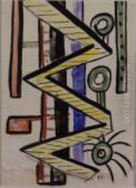 Fresque Jaune (zig-zag) - view 1