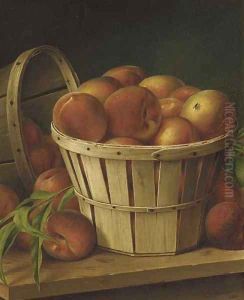 Basket of Peaches by Levi Wells Prentice