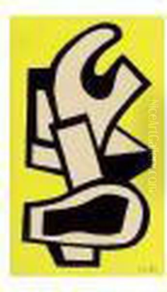 Composition Architecturale Sur Fond Jaune - view 1