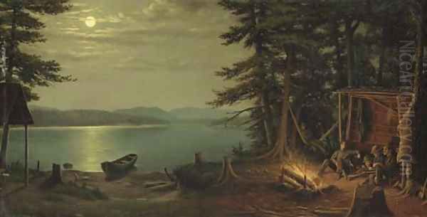 Adirondack Camp After the Hunt - view 1