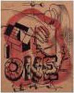 One (rouge) by Fernand Leger