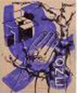 One (bleu) by Fernand Leger