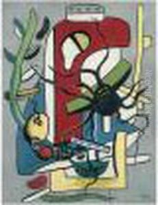 Composition A L'araignee Noire by Fernand Leger
