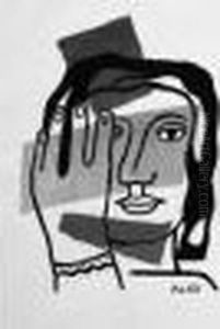 Tete De Femme by Fernand Leger