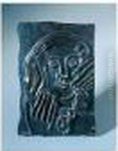 Visage Aux Deux Mains by Fernand Leger