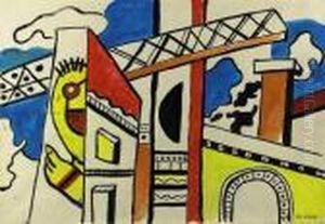 Le Viaduc by Fernand Leger