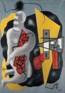 La Femme Au Triangle by Fernand Leger