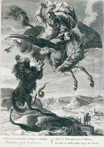 Bellerophon fights the Chimera by Bernard Picart