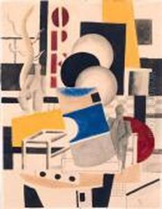Etude Pour Le Remorquer by Fernand Leger