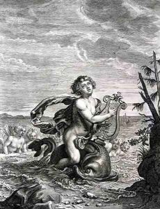 Arion Preserved by a Dolphin, 1731 by Bernard Picart