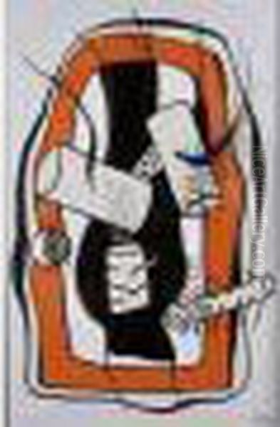Composition Orange Et Noir - view 1