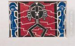 Curtain Design For Creation Du Monde by Fernand Leger