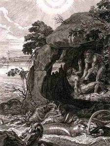 Aristeus Compels Proteus to Reveal his Oracles, 1731 by Bernard Picart