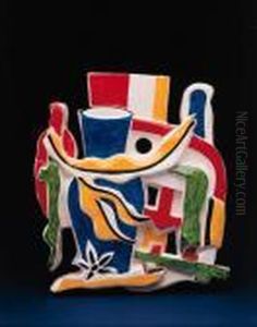 Composition Au Vase Bleu