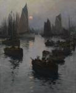 Fischerboote Im Hafen Von Concarbeau