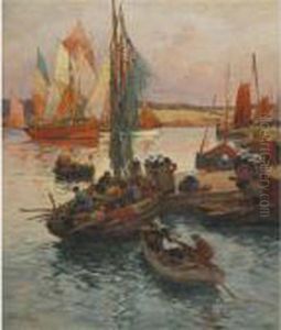 Concarneau by Fernand Marie Eugene Legout-Gerard