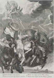 Phaeton Struck Down by Jupiters Thunderbolt, 1731 by Bernard Picart