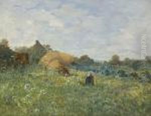 Bretonische Bauerin Beim
 Krautersammeln.