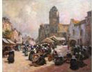 Marche Devant L'eglise De Baud