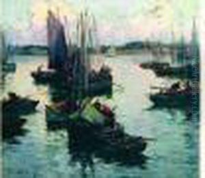 Retour De Peche Au Soleil Couchant Retour De Peche Au Soleil Couchant