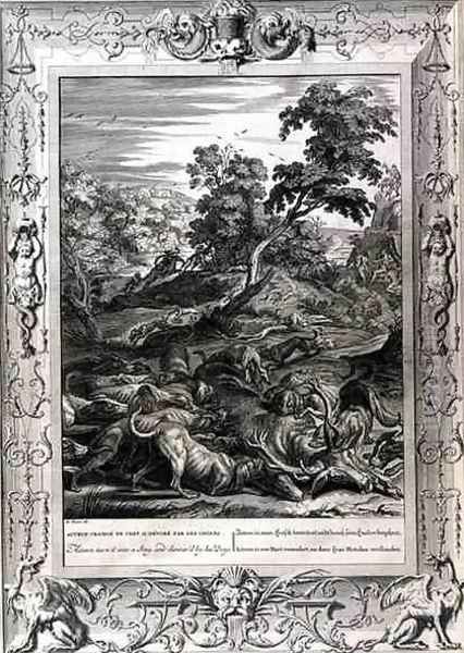Actaeon Turned into a Stag and Devoured by his Hounds, 1731 - view 1