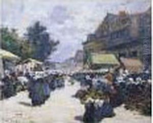 Marche En Bretagne - Pont-aven by Fernand Marie Eugene Legout-Gerard
