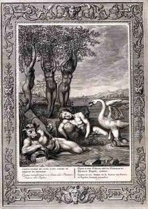 Cygnus Transformed into a Swan and Phaetons Sisters into Poplars, 1731 by Bernard Picart