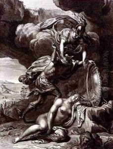 Perseus Cuts Off Medusas Head, 1731 by Bernard Picart
