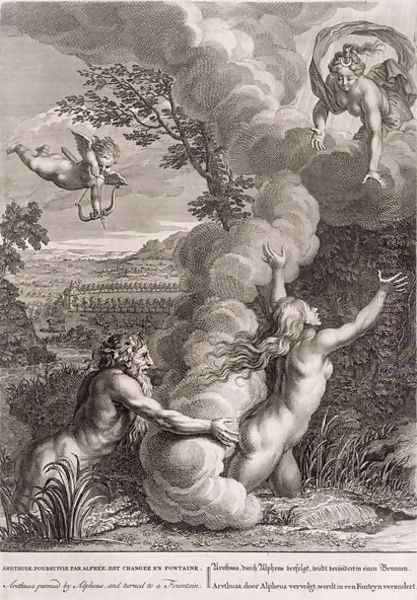 Arethusa Pursued by Alpheus and Turned into a Fountain, 1731 - view 1