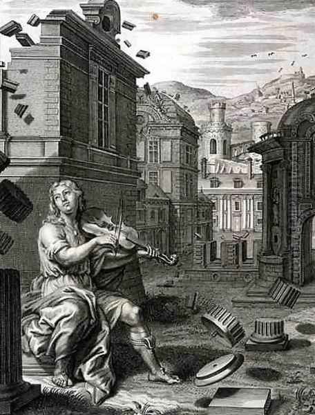 Amphion Builds the Walls of Thebes by the Music of his Lyre, 1731 - view 1