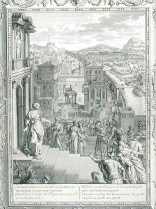 Cassandra Foretells the Trojans Their Fate and is Not Believed, 1731 by Bernard Picart