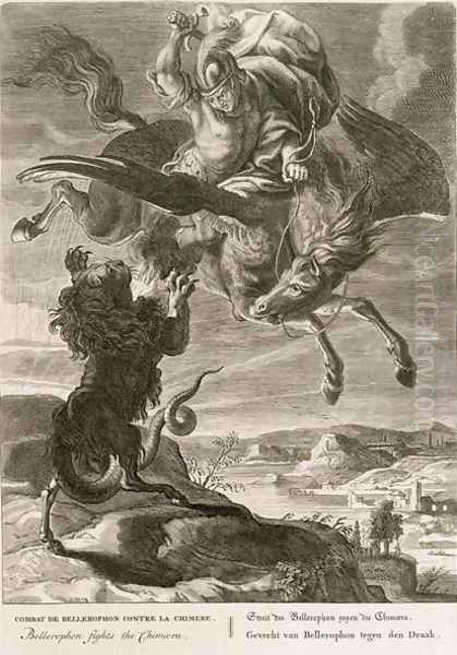 Bellerophon Fights the Chimaera, 1731 - view 1
