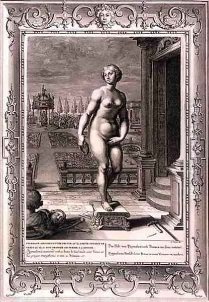 Pygmalion is Enamoured With a Statue he Has Made, And at his Prayer Venus Transforms it into a Woman, 1731 - view 1
