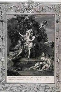 Daphne Pursued by Apollo and Turned into a Laurel Tree, 1731 by Bernard Picart