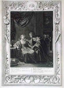 Leucothoe Seduced by Apollo in the Shape of Eurynome, 1731 by Bernard Picart