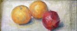 Deux Oranges, Une Pomme by Raphael-Leon Leguilloux