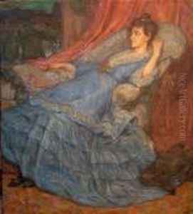 La Robe Bleue by Raphael-Leon Leguilloux