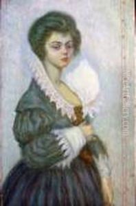 Portrait De Femme A La Collerette Blanche Portrait De Femme A La Collerette Blanche