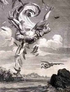The Fall of Icarus, 1731 by Bernard Picart